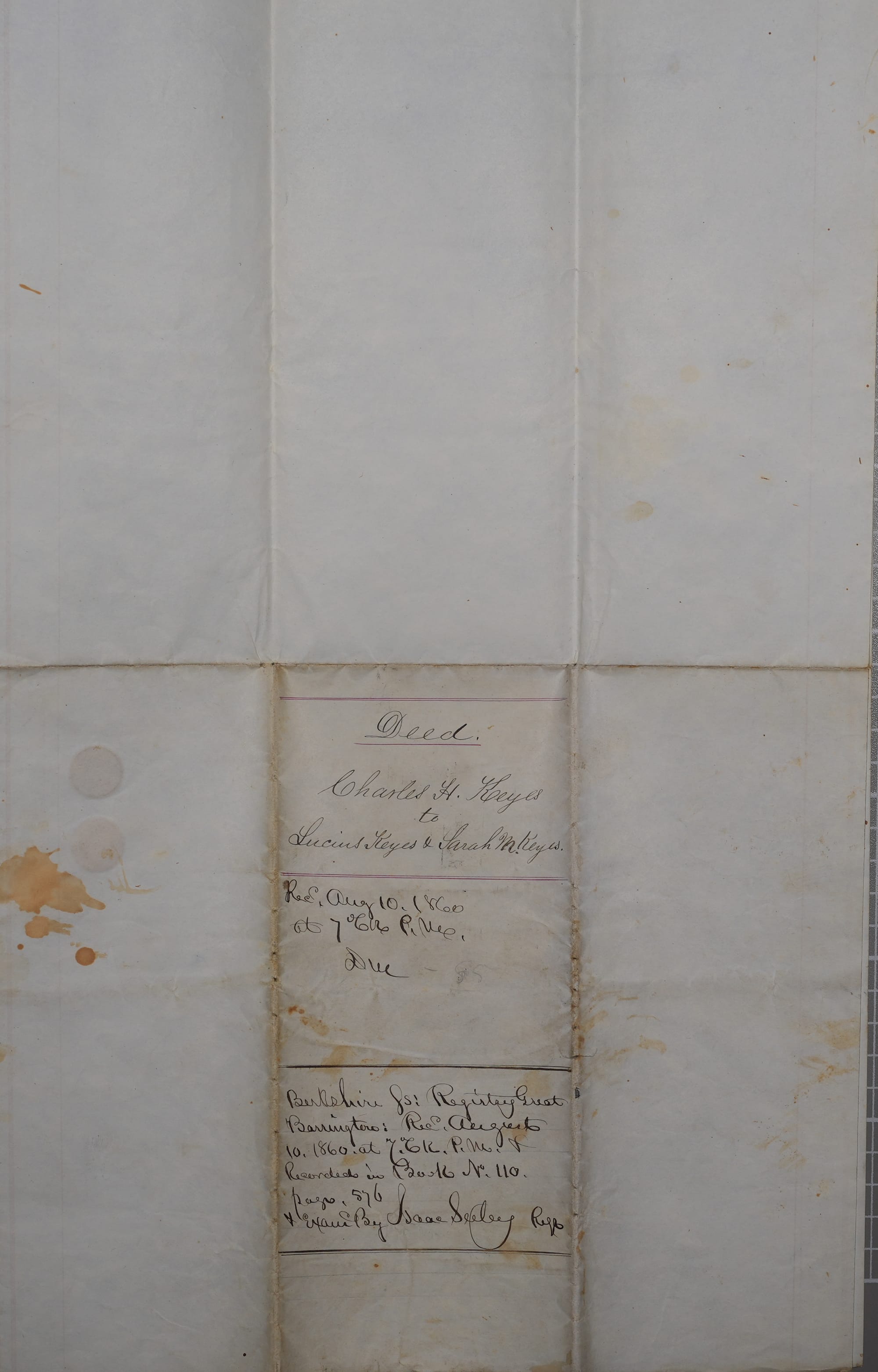 Deed 1855