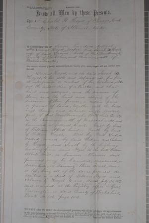 Deed 1855